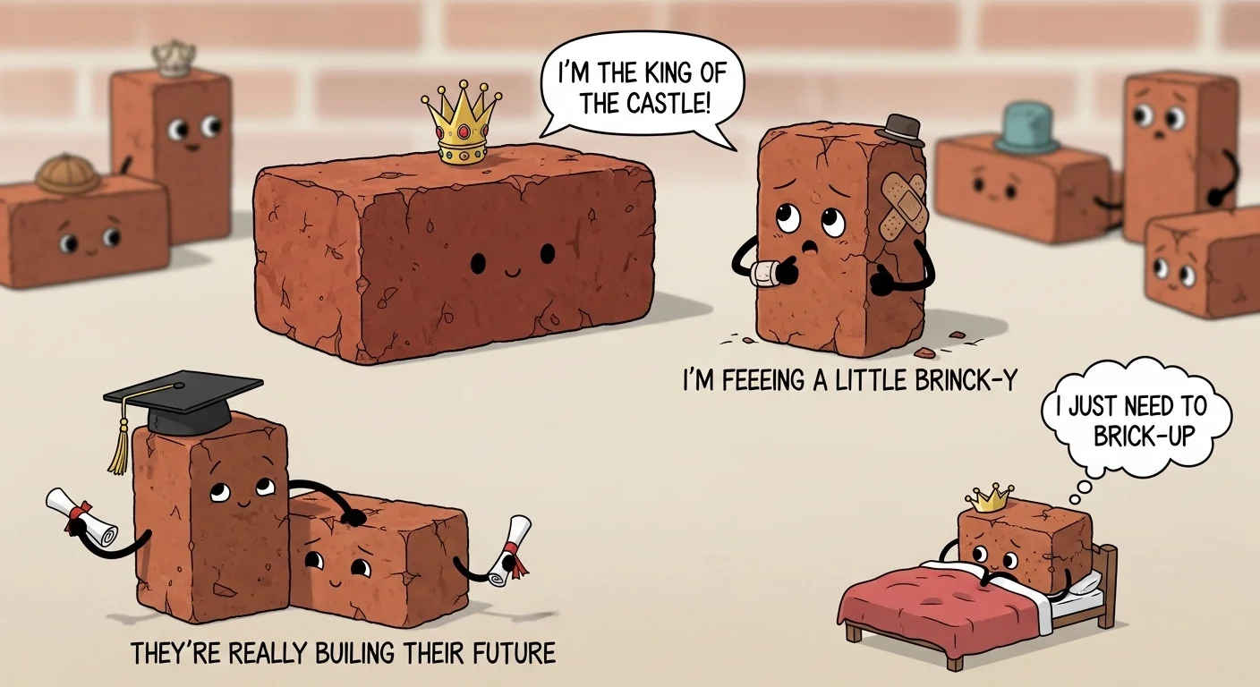 Funny Brick Puns