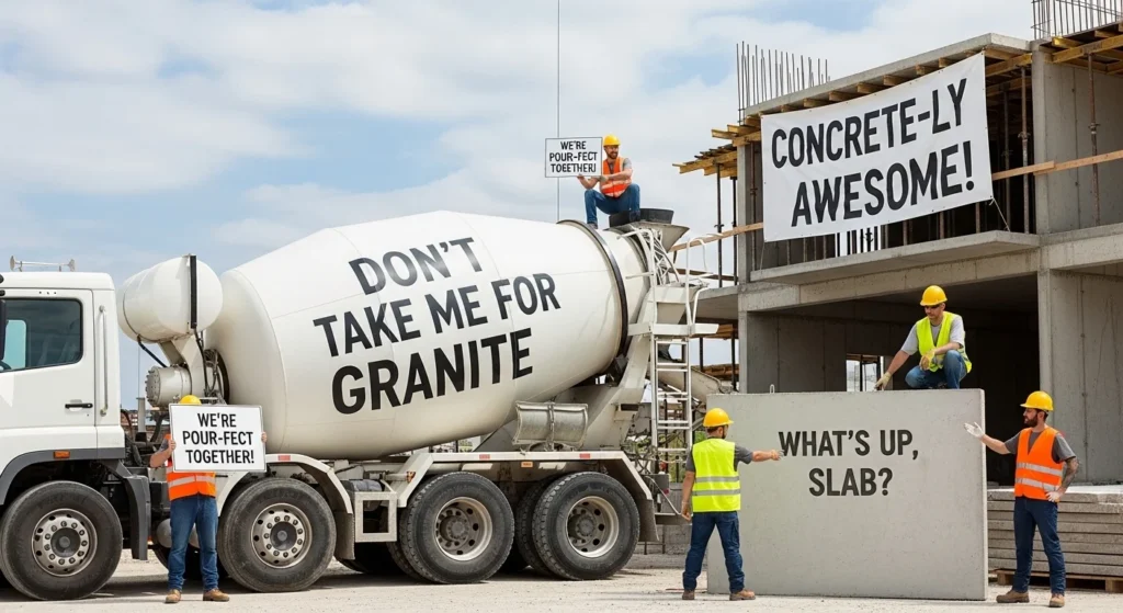 concrete puns