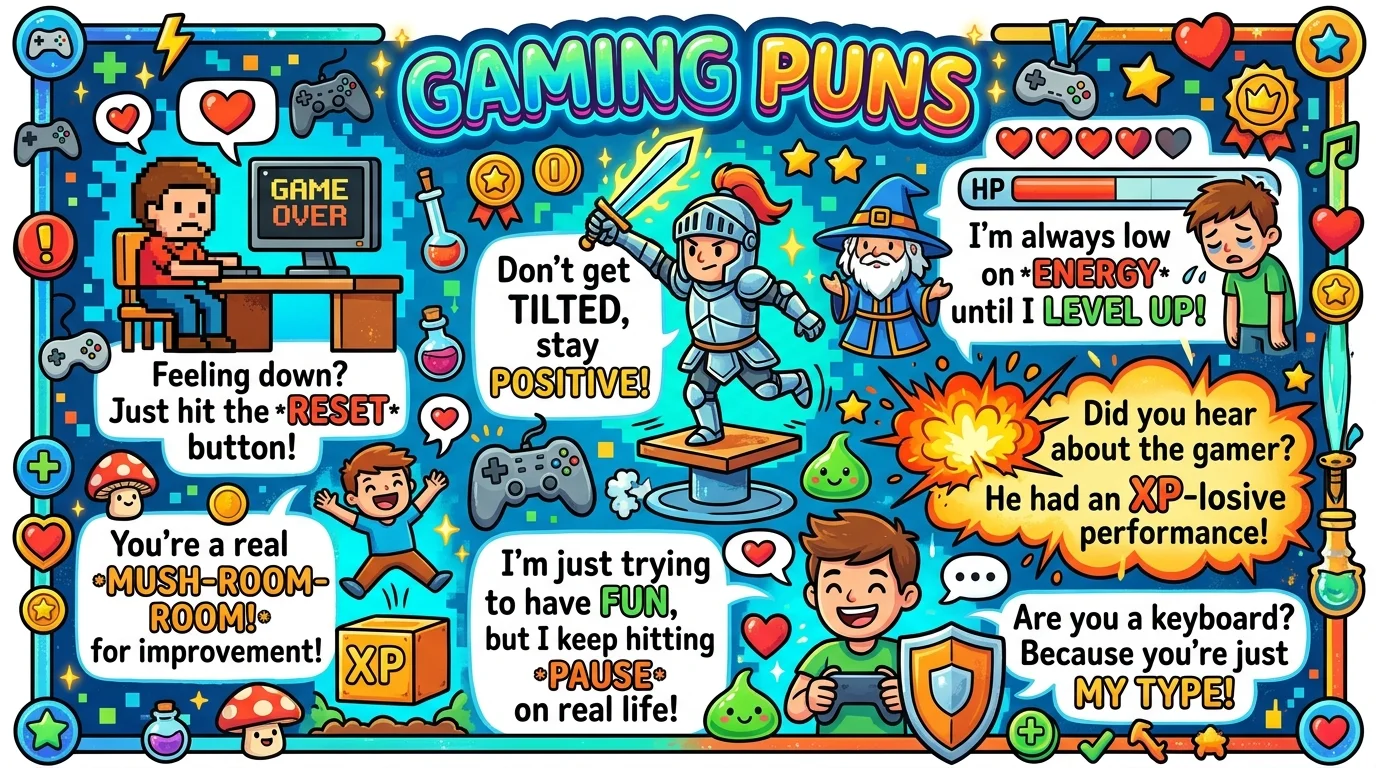 Classic Gaming Puns