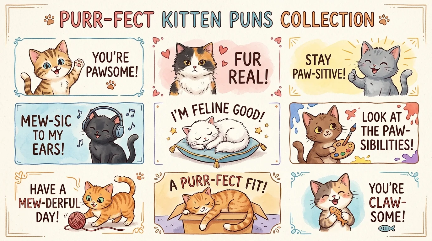 Classic Kitten Puns