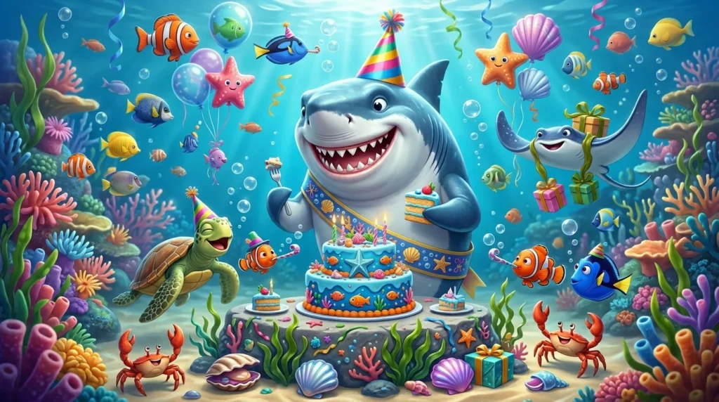 shark birthday puns