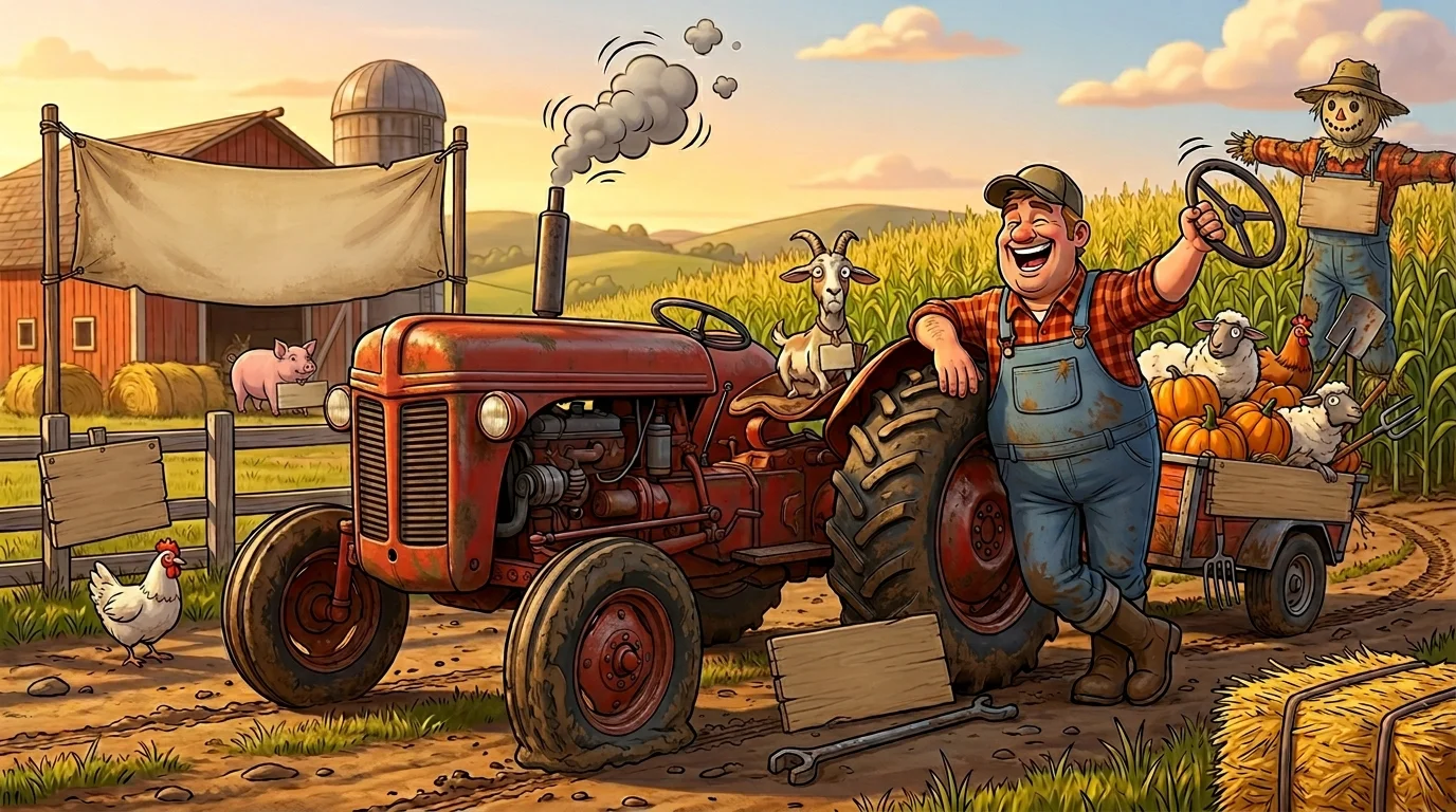 Classic Tractor Puns