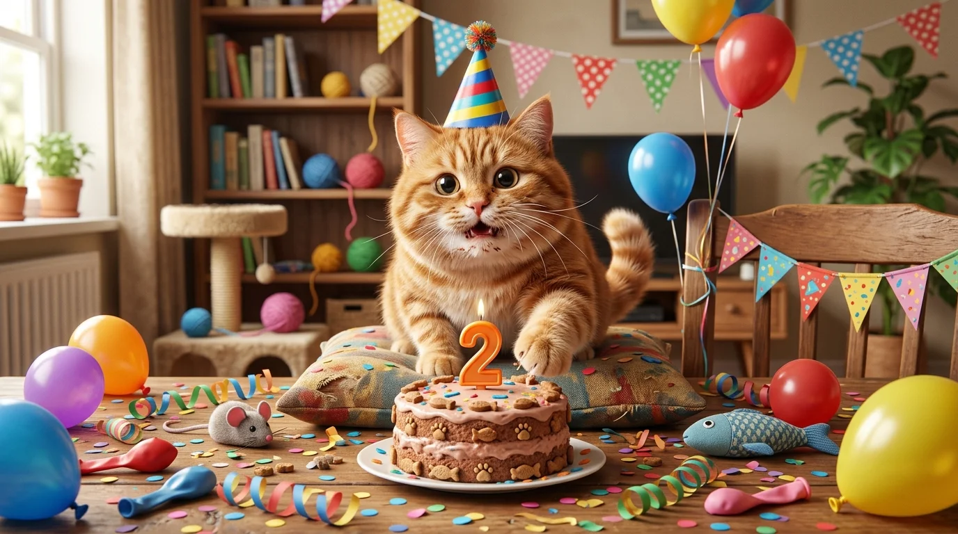 Funny Birthday Cat Puns