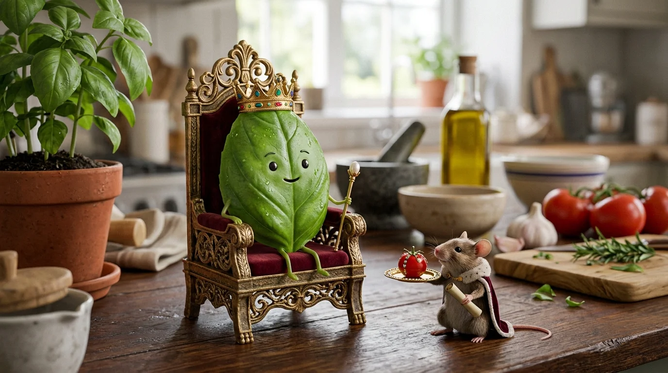 Basil Caption Puns