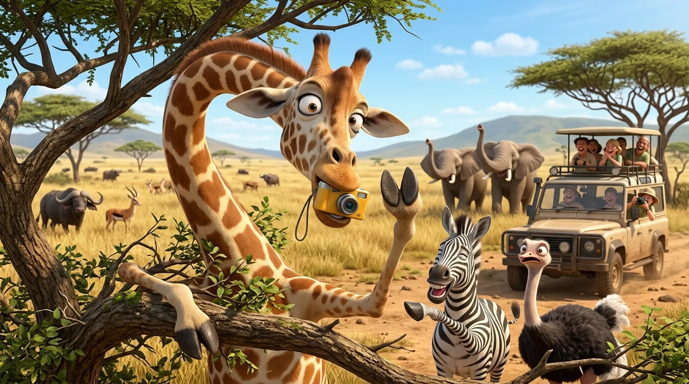 Giraffe Safari Puns