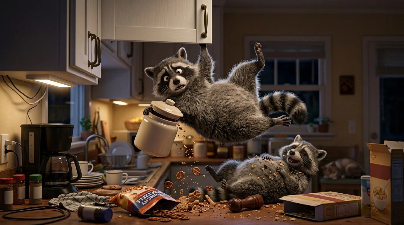 Raccoon Puns as Captions