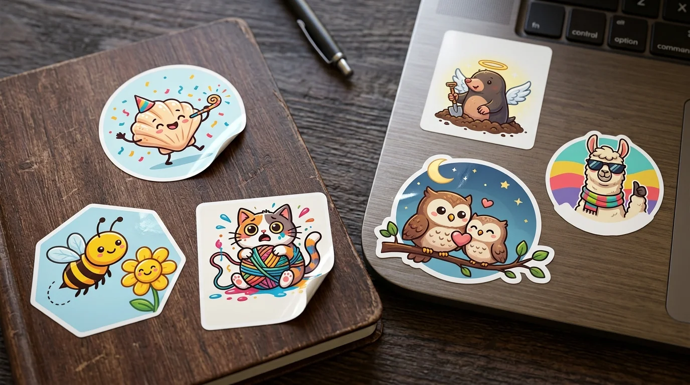 Sticker Puns & One Liners