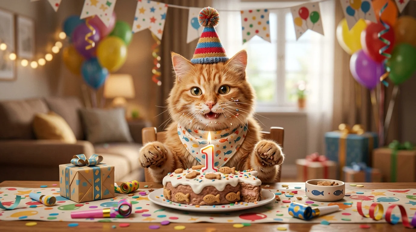 Cute Birthday Cat Puns