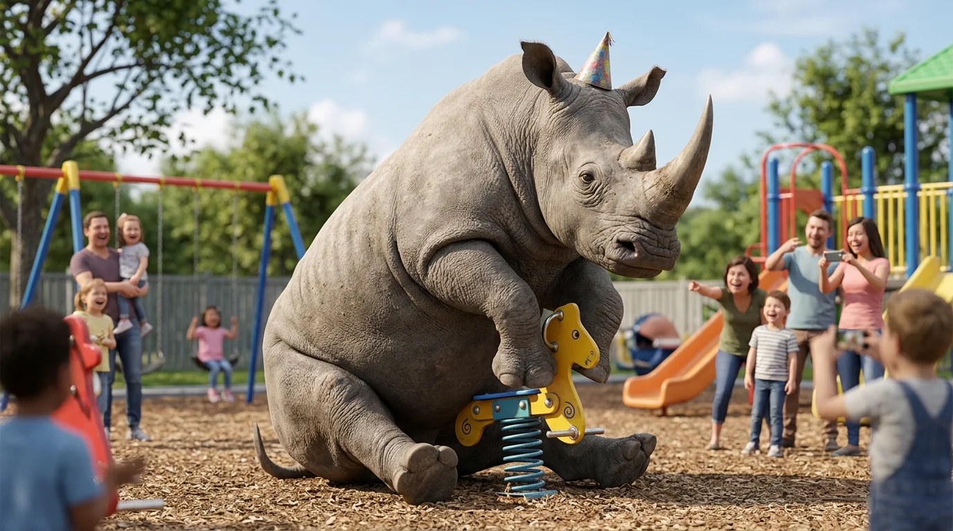 Rhino Puns Captions